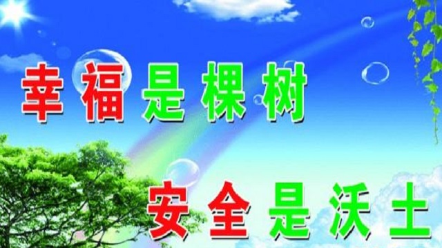 幸福是棵樹，安全是沃土！